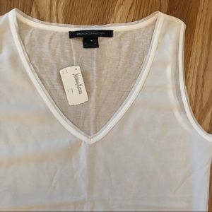 NWT French Connection White Tank Top